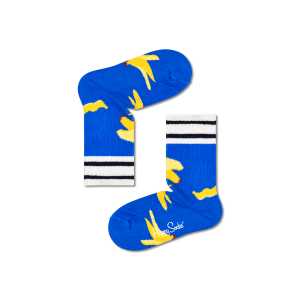 Blaue Banana Break Gerippte Socken für Kinder | Happy Socks