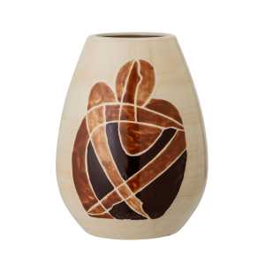 Bloomingville - Jona Vase, H 18 cm, braun