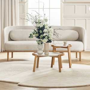 Bolia - Mix Coffee Table, Ø 46 cm, Travertin sand