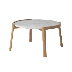 Bolia - Mix Coffee Table, Ø 65 cm, Marmor weiß