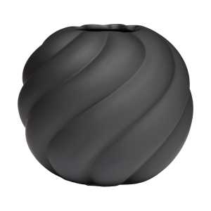 Cooee Design Twist Ball Vase 20 cm Schwarz