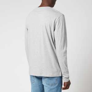 GANT Men's Archive Shield Long Sleeve T-Shirt - Grey Melange - XL