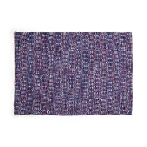 HAY - Radio Teppich, 140 x 200 cm, rot / blau