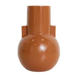 HKliving Ceramic Vase small 26cm Caramel