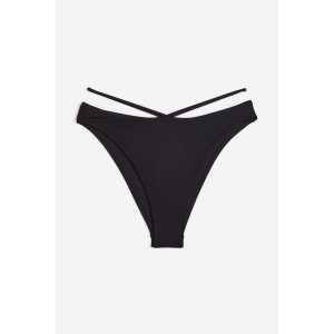 H&M Bikinihose Brazilian Schwarz, Bikini-Unterteil in Größe 44. Farbe: Black