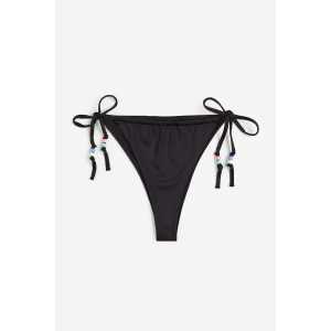 H&M Bikinihose Brazilian Schwarz, Bikini-Unterteil in Größe M. Farbe: Black 012