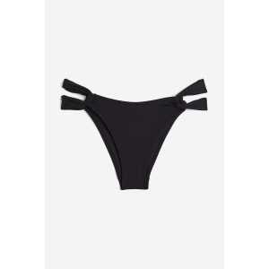 H&M Bikinihose Tanga Schwarz, Bikini-Unterteil in Größe 34. Farbe: Black