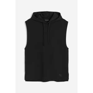H&M DryMove™ Ärmelloser Sport-Hoodie Schwarz, Sport – Pullover & Strickjacken in Größe M. Farbe: Black