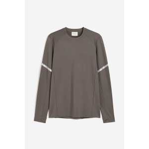 H&M DryMove™ Laufshirt Dunkelgrau, Sport – Pullover & Strickjacken in Größe XXXL. Farbe: Dark grey