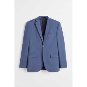 H&M Sakko Slim Fit Blau, Sakkos in Größe 44. Farbe: Blue