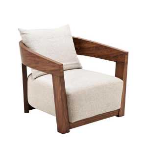 Handgefertigter Loungesessel Rubautelli aus Holz