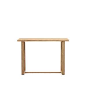 Kave Home - Canadell hoher Tisch 100% outdoor massives recyceltes Teakholz 140 x 70 cm