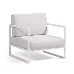 Kave Home - Comova Sessel 100% outdoor weiß und aus weißem Aluminium