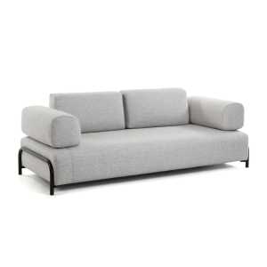 Kave Home - Compo 3-Sitzer Sofa hellgrau 232 cm