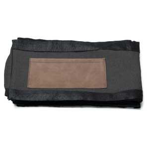 Kave Home - Dyla Bezug in Schwarz für Bett mit Matratzengröße von 150 x 190 cm