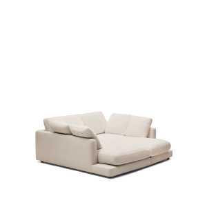 Kave Home - Gala 3-Sitzer Sofa mit doppelter Chaiselongue beige 210 cm