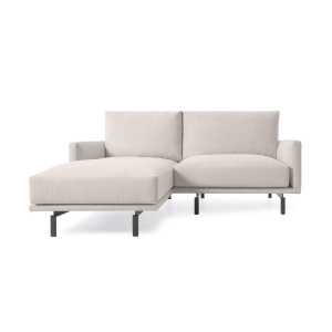 Kave Home - Galene 3-Sitzer Sofa beige mit Chaiselongue links 194 cm