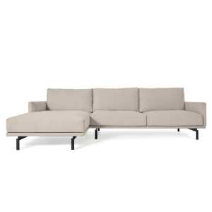 Kave Home - Galene 3-Sitzer Sofa beige mit Chaiselongue links 254 cm