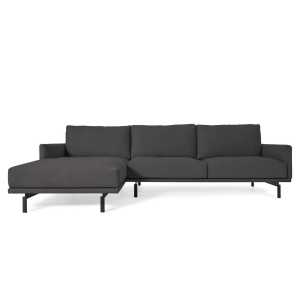 Kave Home - Galene 4-Sitzer Sofa mit Chaiselongue links grau 314 cm