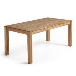 Kave Home - Isbel ausziehbarer Tisch 180 (260) x 90 cm aus massivem Eichenholz