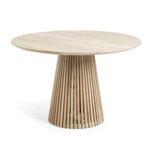 Kave Home - Jeanette runder Tisch aus massivem Teakholz Ø 120 cm