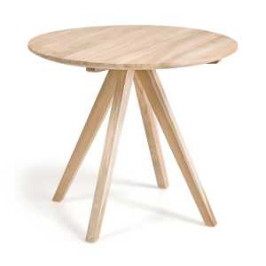 Kave Home - Maial runder Tisch aus massivem Teakholz Ø 90 cm