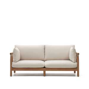 Kave Home - Sacova 2-Sitzer-Sofa aus massivem Eukalyptusholz 195 cm 100% FSC
