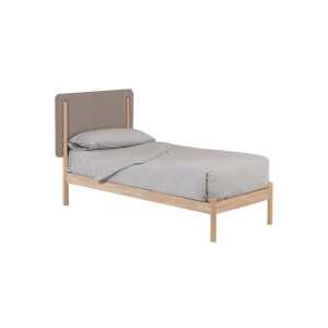 Kave Home - Shayndel Bett aus massivem Kautschukholz für Matratze von 90 x 190 cm