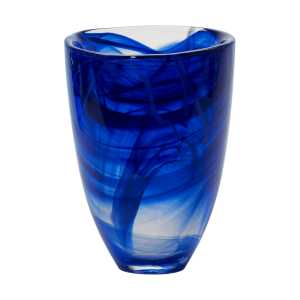 Kosta Boda Contrast Vase 200 mm Blau-blau