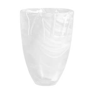 Kosta Boda Contrast Vase 200 mm Weiß-weiß
