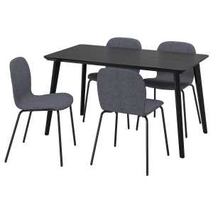 LISABO / KARLPETTER Tisch und 4 Stühle