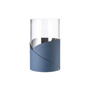 LindDNA - Fold Vase S, Ø 7.5 cm, Nupo midnight blue / Glas