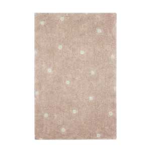 Lorena Canals - Mini Dot Teppich, 100 x 150 cm, rose / natur