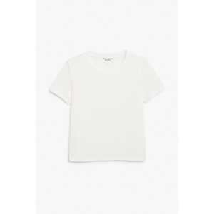 Monki Weiches T-Shirt Weiß in Größe XXL. Farbe: White