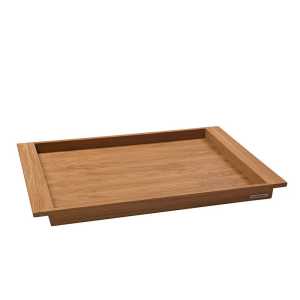 NATUREHOME Tablett Holztablett Eiche NH-E versch. Größen, Eichenholz, (44x28x4cm / 55x36x4cm / 64x43x4 cm), Handarbeit, Nachhaltiges Massivholz, Design-Arbeit
