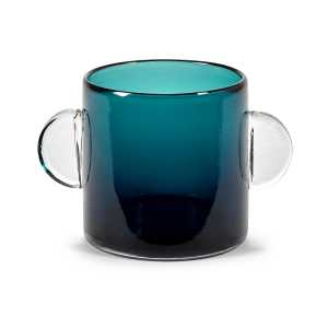 Serax Wind & Fire Vase mit Henkel 13cm Dark blue