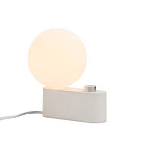 Tala - Alumina Tischleuchte, chalk inklusive Sphere IV LED-Leuchtmittel E27 8W, Ø 15 cm, weiß matt