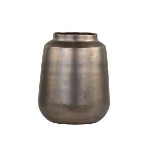 Vase aus Eisen, H30/D24 cm, messing