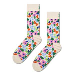 Weiße Flower Crew Socken