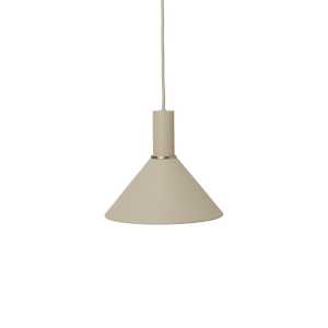 ferm LIVING Collect Pendelleuchte Cashmere, low, cone shade