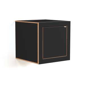 Ambivalenz - Fläpps Box Nachttisch 40 x 40 cm, schwarz