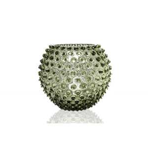 Anna Von Lipa Hobnail Globe Vase 18 cm Olivegreen