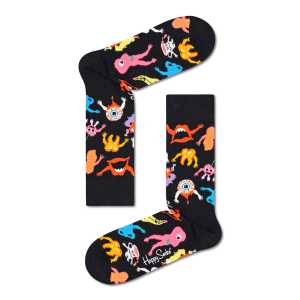Crew Socken Helloween Monsters in Schwarz | Happy Socks