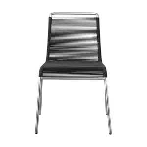 FDB Møbler M20 Teglgård Cord Chair Stuhl Black-stainless steel