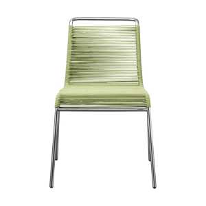 FDB Møbler M20 Teglgård Cord Chair Stuhl Green mixed-stainless steel