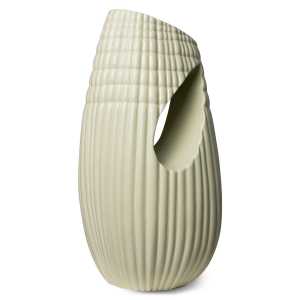 HKliving HK Objects Vase Geriffelt 14x32 cm Matt Mint