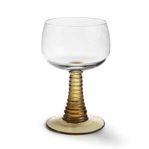 HKliving Swirl Weinglas Ø8,5x13,5 cm Grün