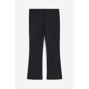 H&M Ausgestellte Hose in Slim Fit Schwarz, Anzughosen Größe W 34. Farbe: Black