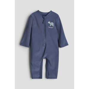 H&M Badeoverall mit UPF50 Dunkelblau, Badeanzug in Größe 98/104. Farbe: Dark blue