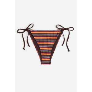 H&M Bikinihose Braun/Gestreift, Bikini-Unterteil in Größe 40. Farbe: Brown/striped